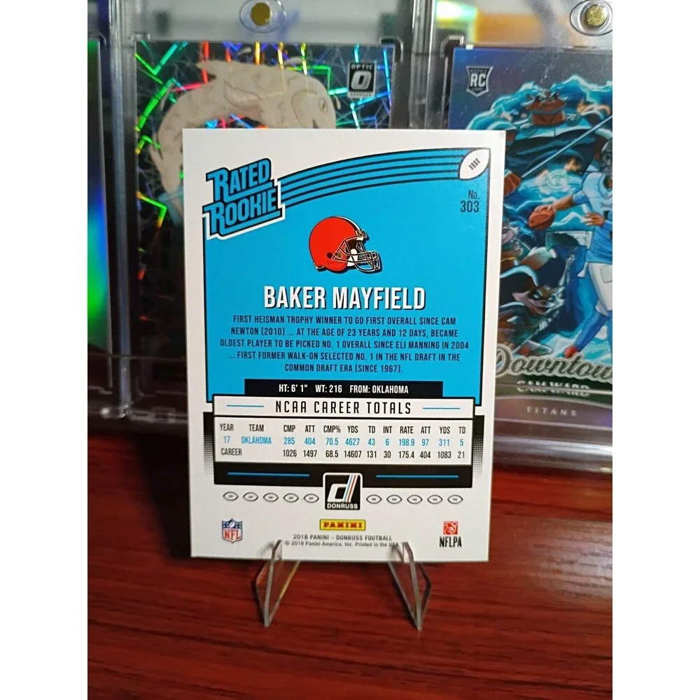 2018 Panini Donruss - Rated Rookie Baker Mayfield #303 (RC)